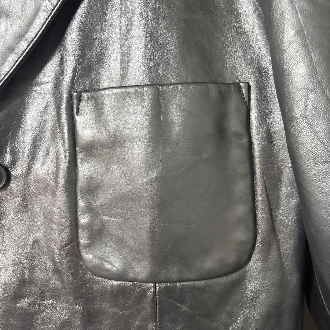 美品 old gap レザーテーラードジャケット 00s