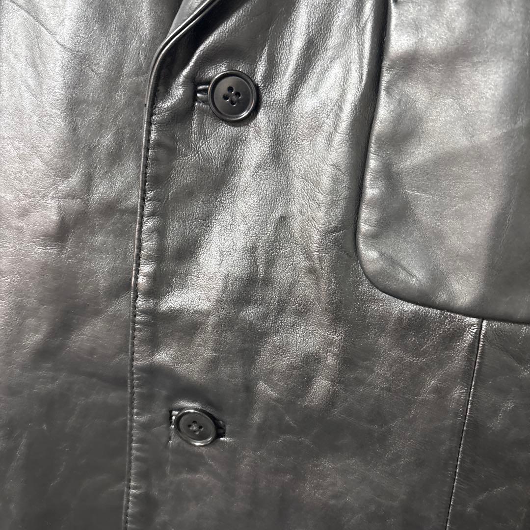 美品 old gap レザーテーラードジャケット 00s