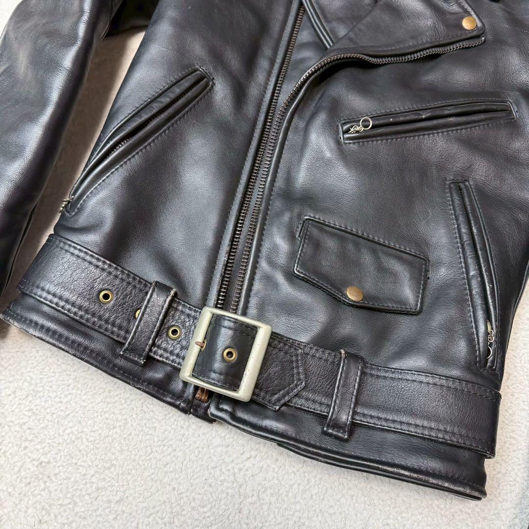 VANSON C2 ライダースジャケット キルティング USA 本革 ベルト
