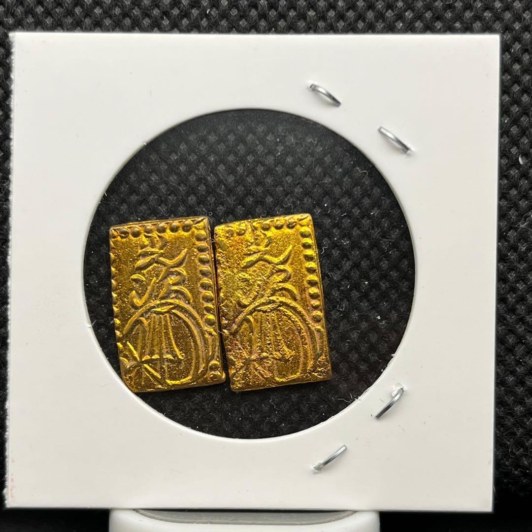 キ*ス様 二分金判金貨小判古銭アンティーク記念硬貨コレクション旧貨幣レトロ