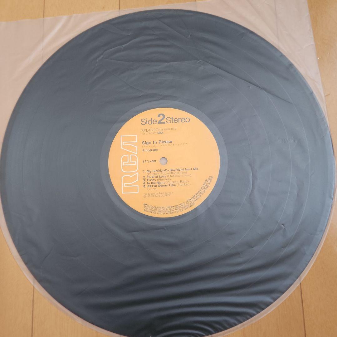 国内盤帯付き オートグラフ /サインイン プリーズレコード