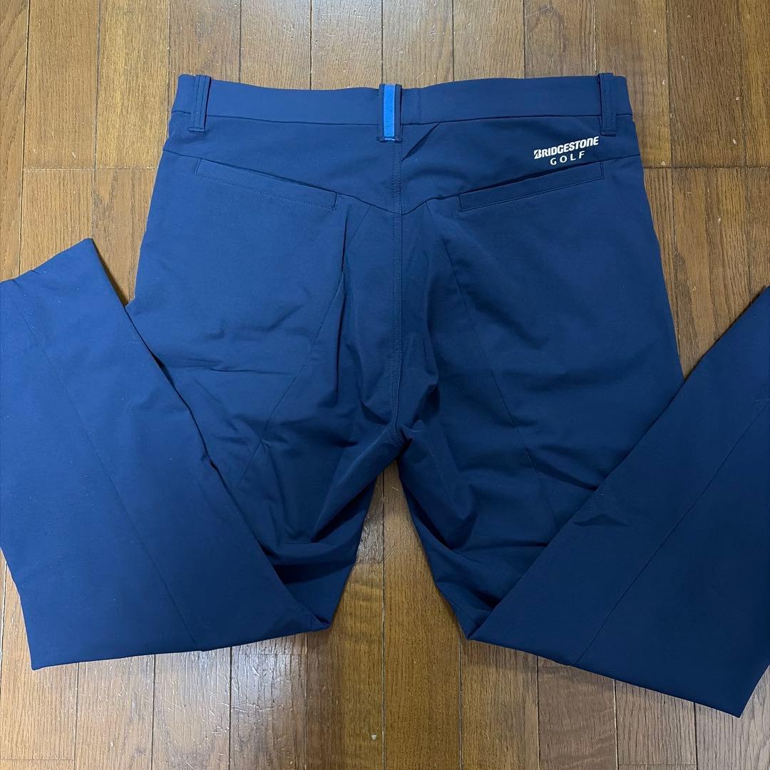 【中古】BRIDGESTONE GOLF ストレッチパンツ ネイビー系96㎝