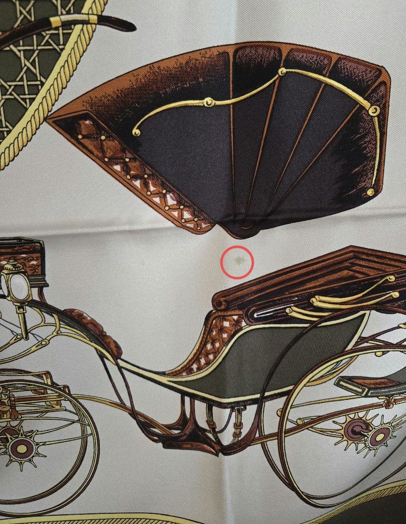 HERMES エルメス　カレ　LA PERRIERE スカーフ