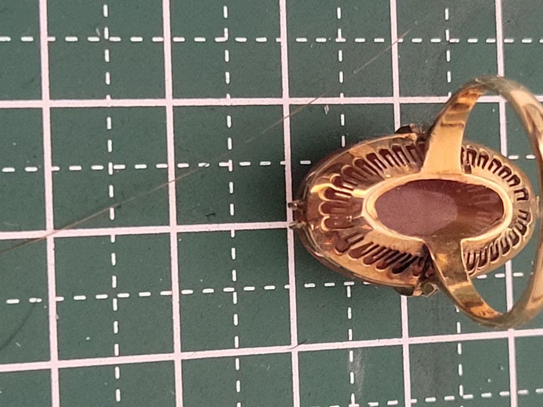K*o様 K18 リング 4.57g 天然石 ゴールド 指輪