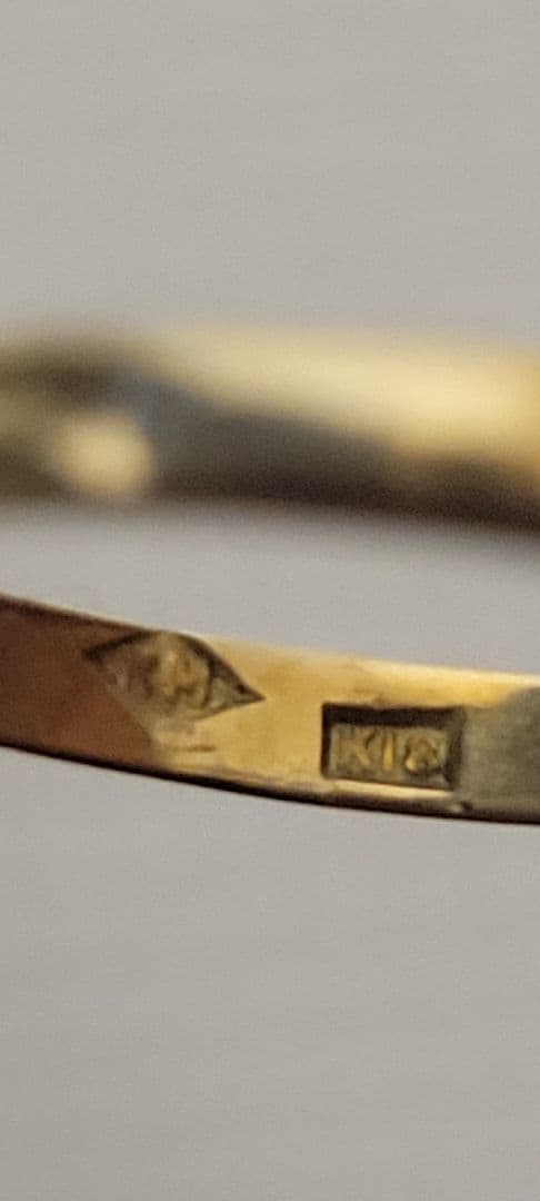 K*o様 K18 リング 4.57g 天然石 ゴールド 指輪