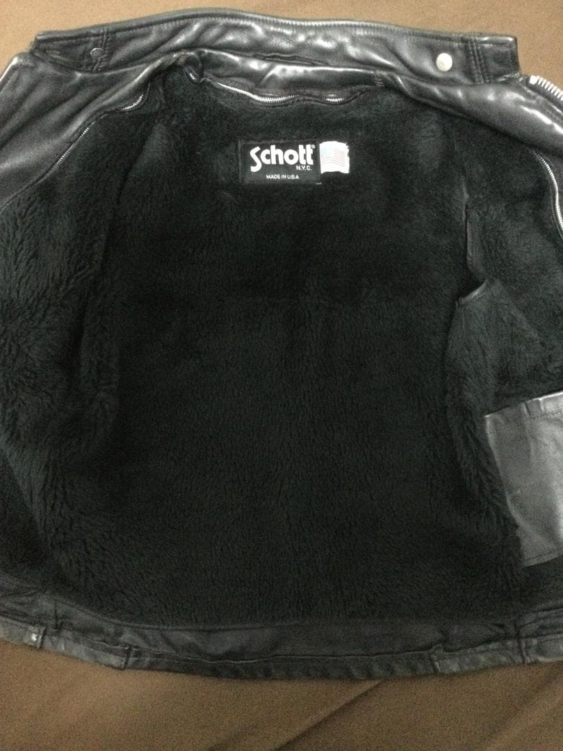 ショット SCHOTT 641 スタンドカラーシングルライダース ブラック