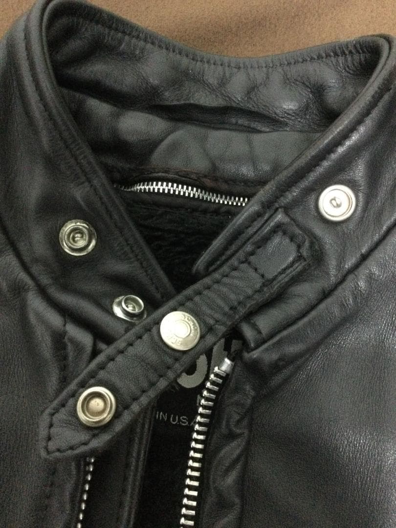 ショット SCHOTT 641 スタンドカラーシングルライダース ブラック