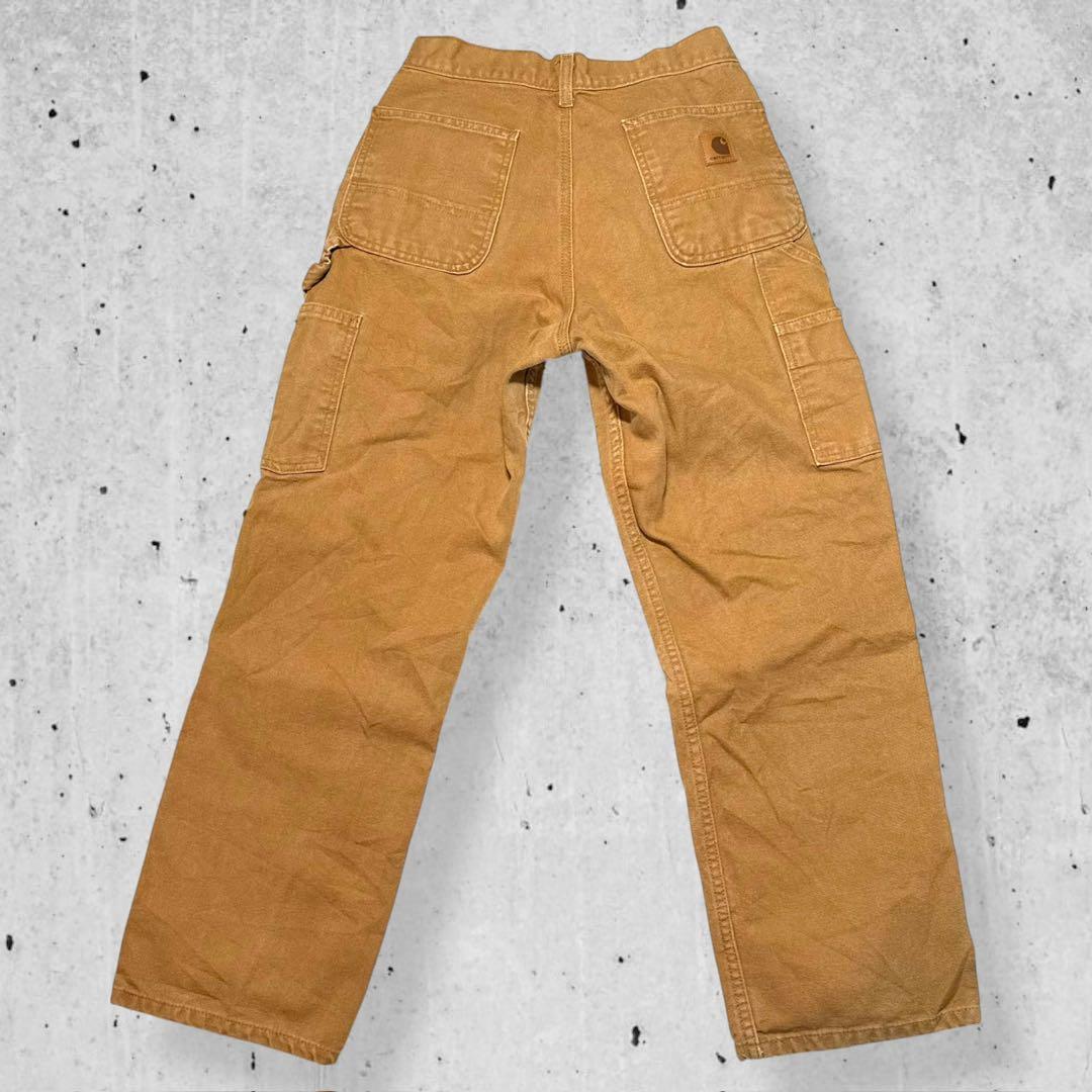 CarharttカーハートB11ダックペインターパンツ茶ワークパンツW29L30