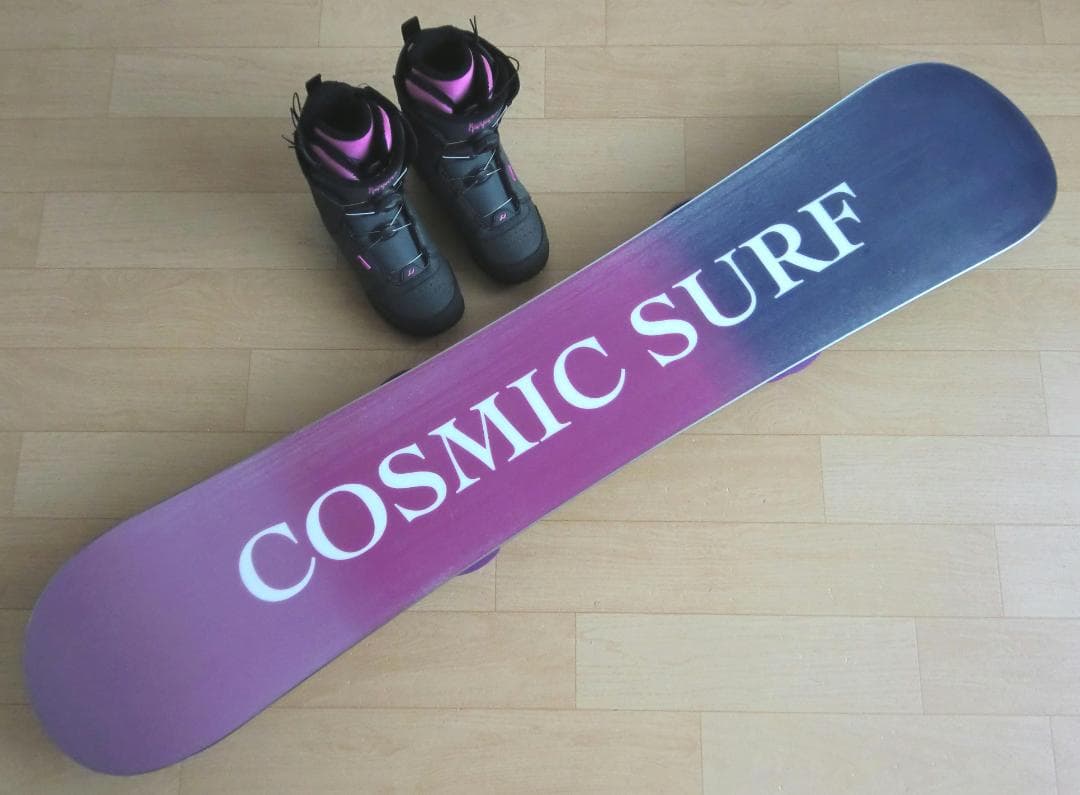 ■最終特価■送料無料■COSMICSURF■女性用スノボセット■板141■