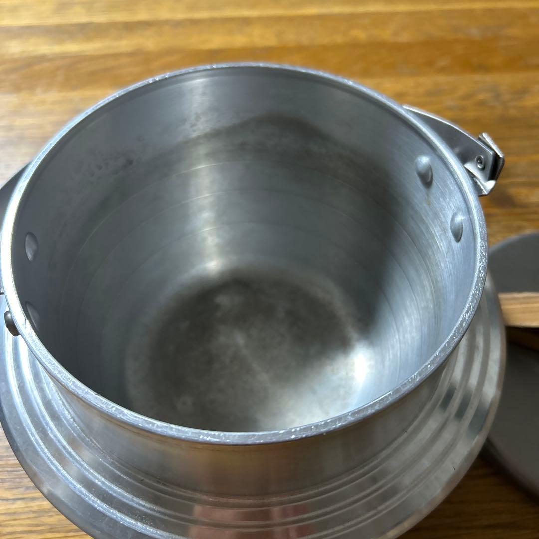 ユニフレーム 飯盒 アルミ製 木製ハンドル