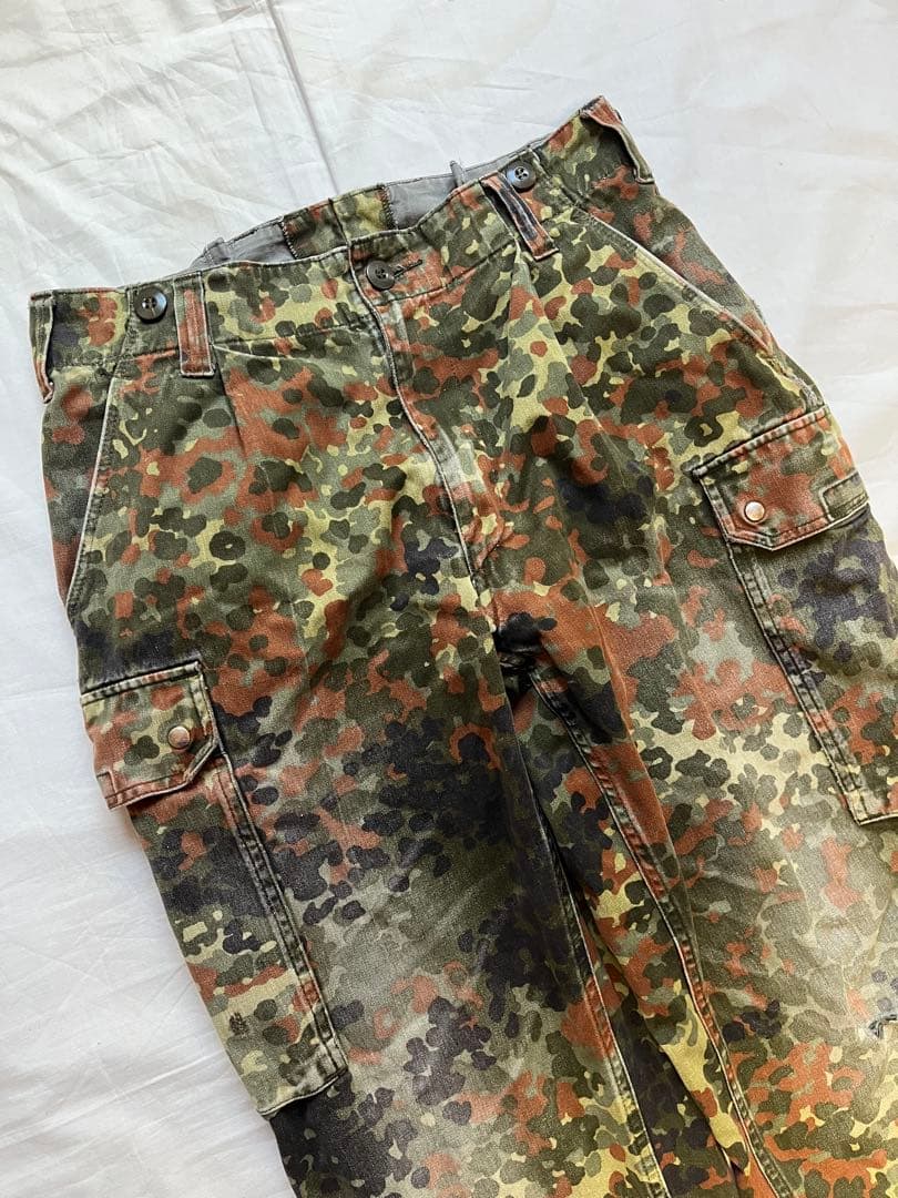 古着 ドイツ軍 カーゴパンツ ミリタリーパンツ 迷彩柄 ユーロミリタリー
