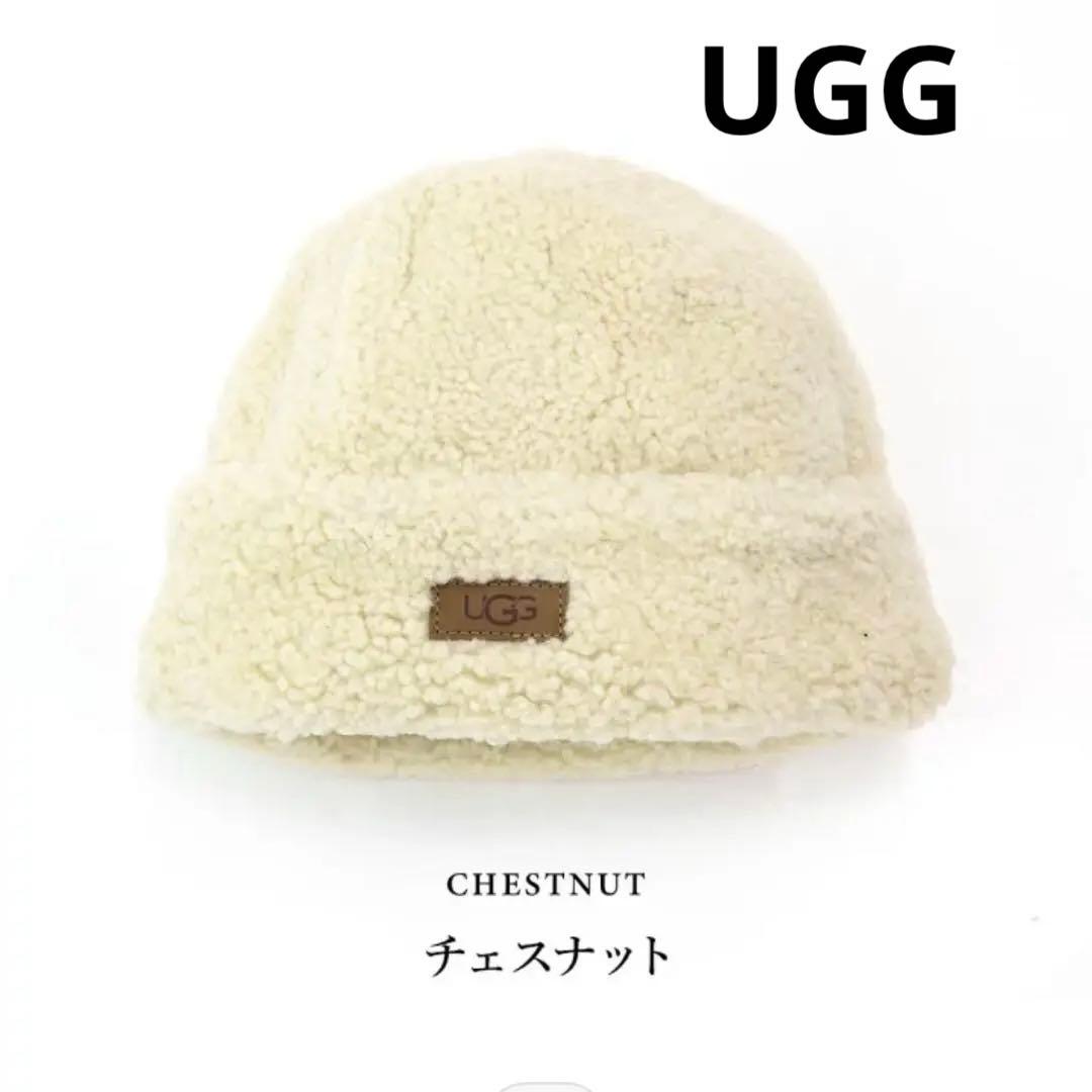 【未使用】UGG CURLY SHEEPSKIN CUFF HAT