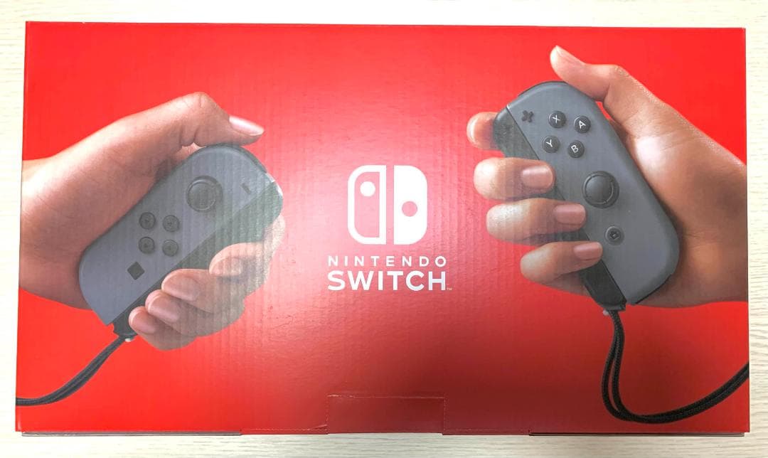 Nintendo Switch グレー本体(バッテリー強化版)　SDカード付き