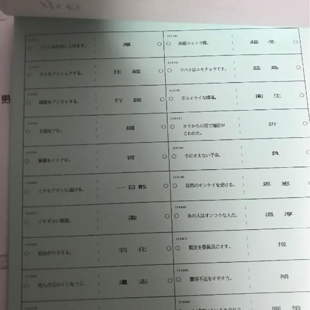 浜学園　小6男子最難関中７冠入試必出国語暗記カードセット