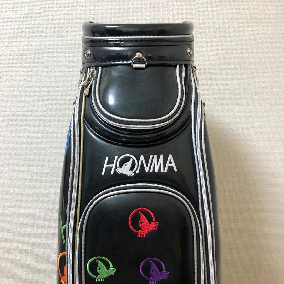 HONMA 本間ゴルフ キャディバッグ CB-1728 エナメル カート式
