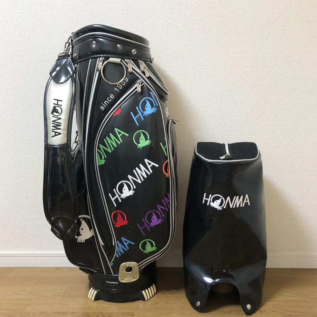 HONMA 本間ゴルフ キャディバッグ CB-1728 エナメル カート式