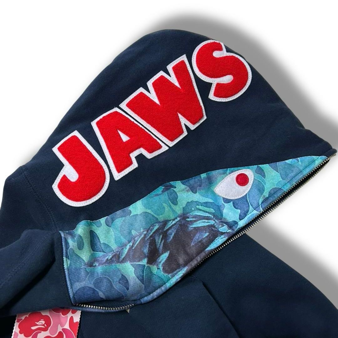 【未使用】A BATHING APE JAWS ジップパーカー シャーク XS