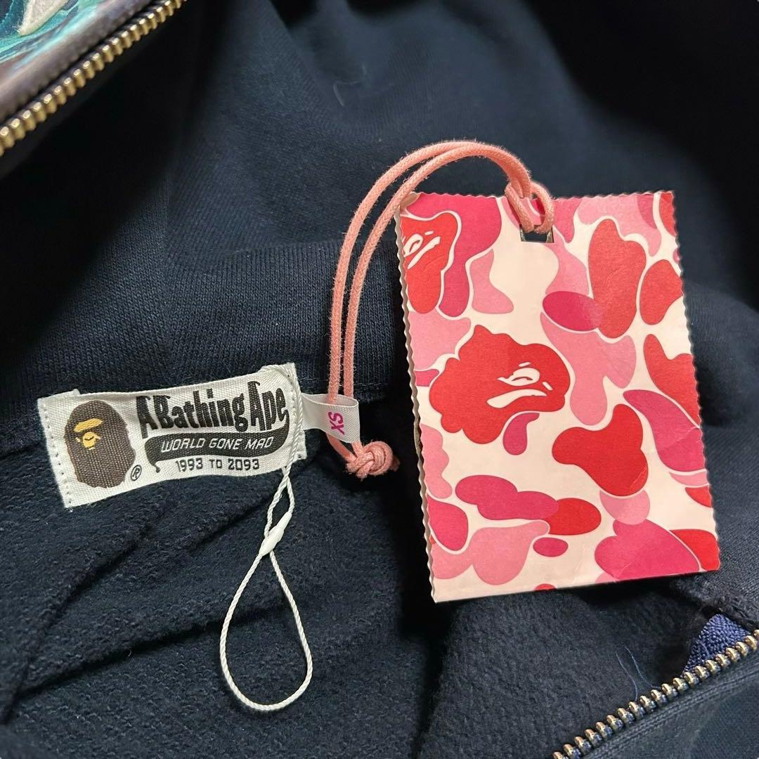 【未使用】A BATHING APE JAWS ジップパーカー シャーク XS
