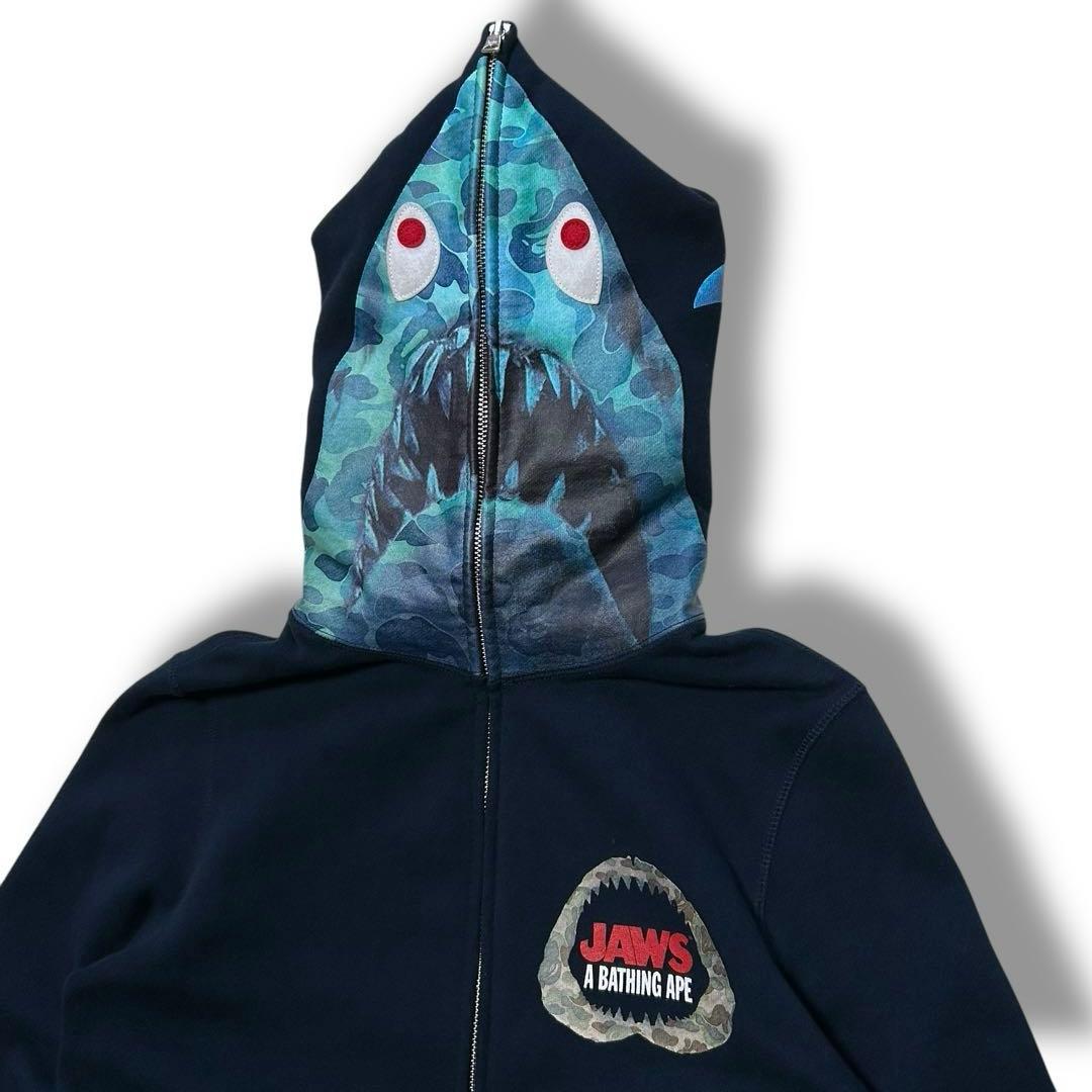 【未使用】A BATHING APE JAWS ジップパーカー シャーク XS