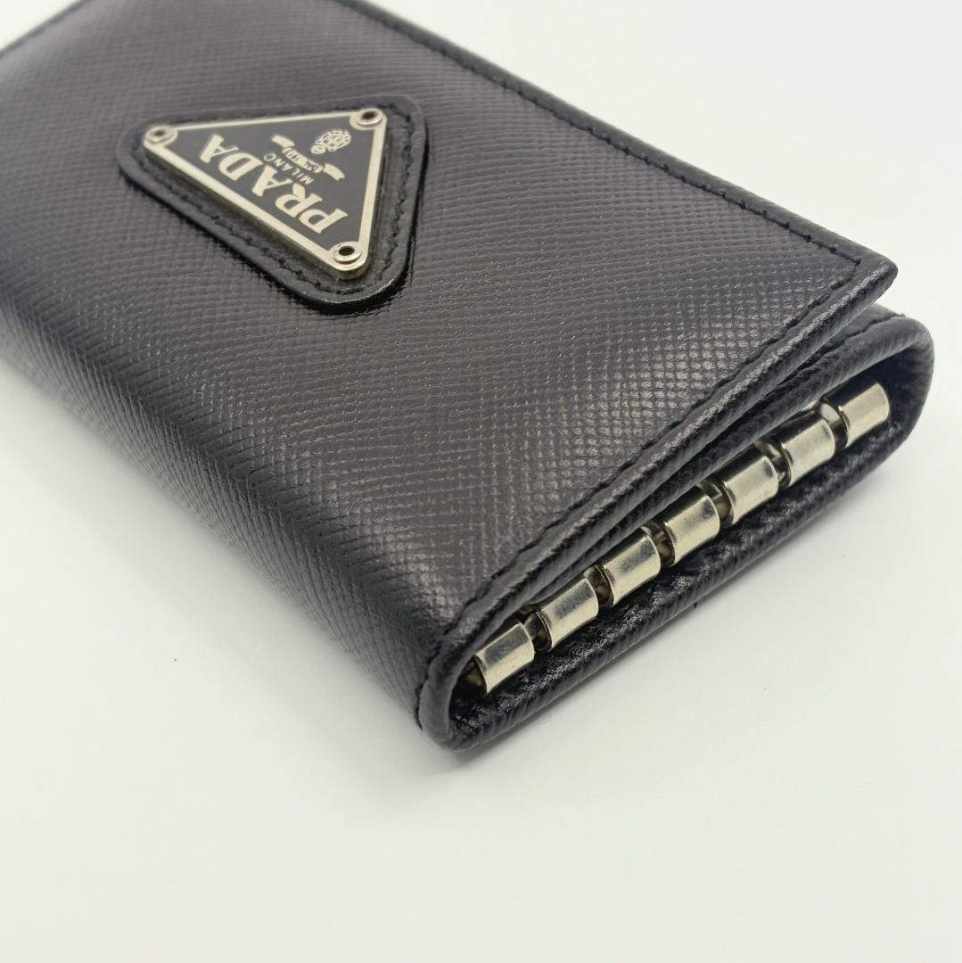 PRADA プラダ レザー 6連キーケース 黒 ブラック A1334A1