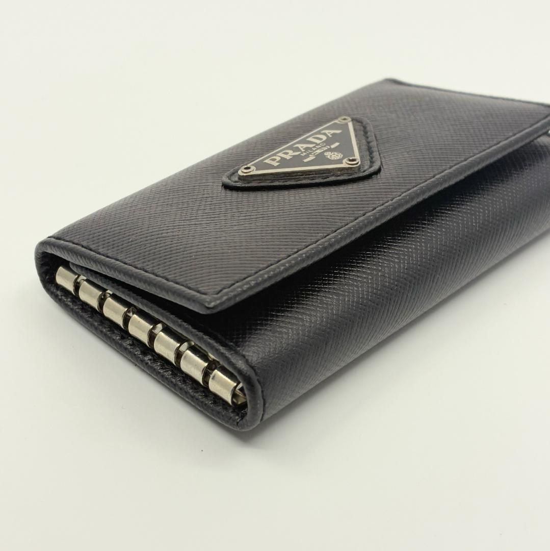 PRADA プラダ レザー 6連キーケース 黒 ブラック A1334A1