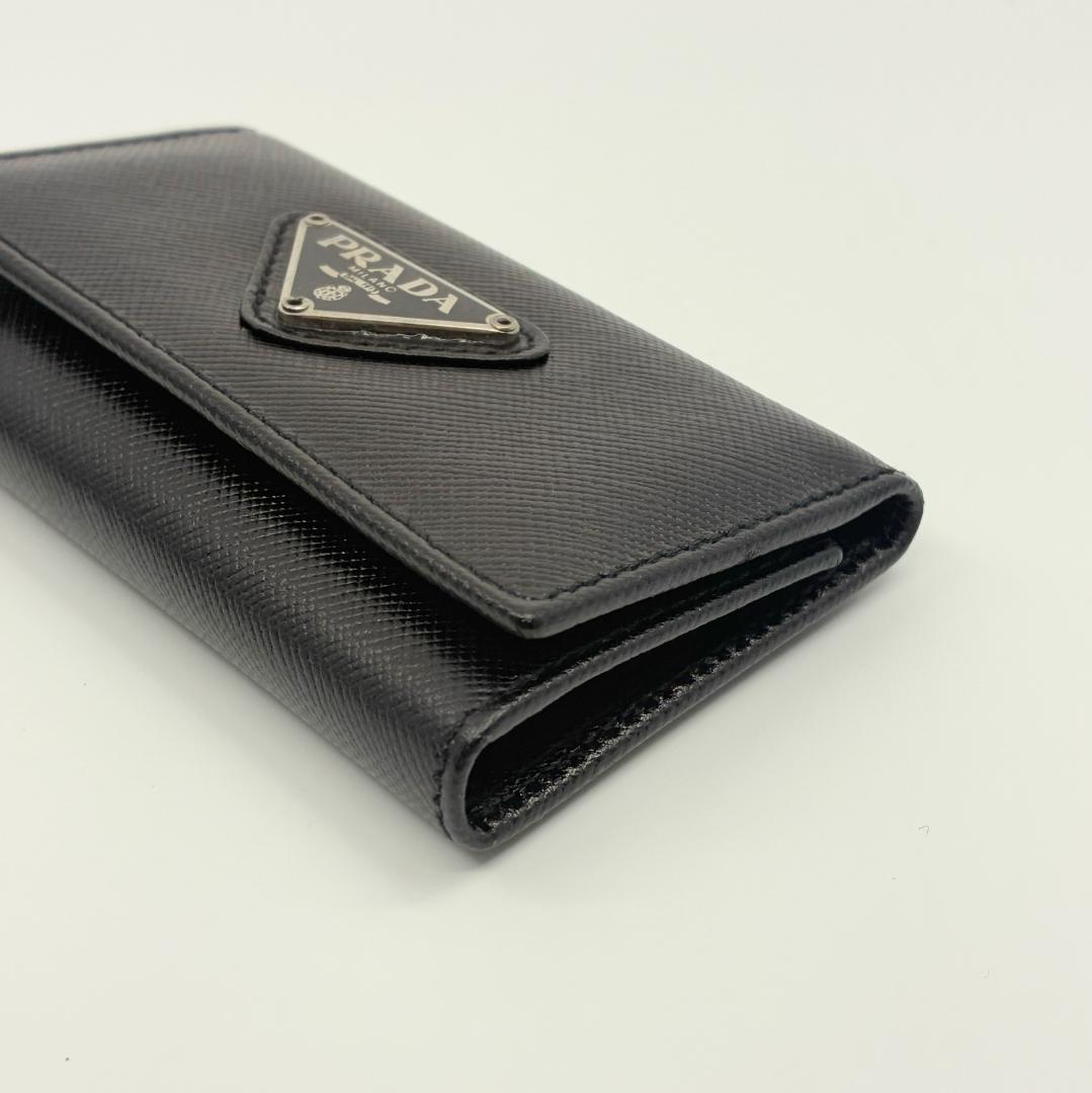 PRADA プラダ レザー 6連キーケース 黒 ブラック A1334A1