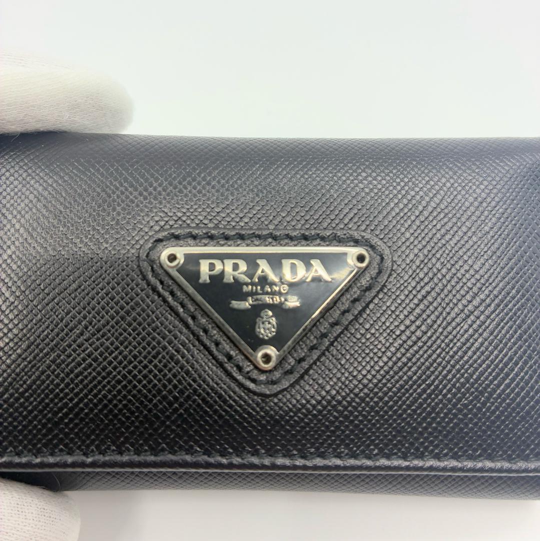 PRADA プラダ レザー 6連キーケース 黒 ブラック A1334A1