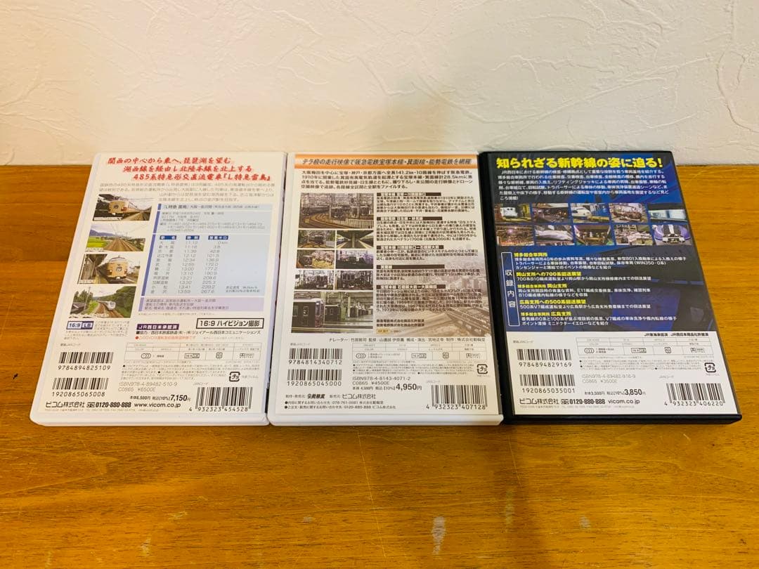 k0717-23★鉄道DVD Vicom 雷鳥 ありがとう485系等 7点セット