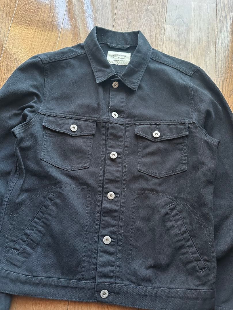 ジャケット・アウター black color short denim jacket