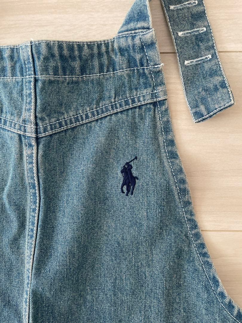 Ralph Lauren ラルフローレン デニム エプロン ライトブルー