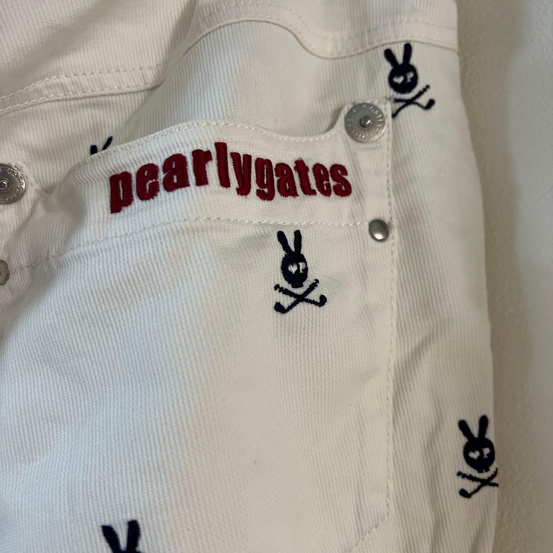 pearlygates スカルウサギ刺繍パンツ