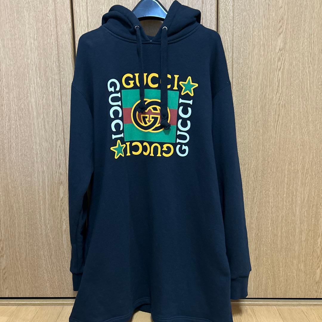 お値下げ　GUCCI スウェット　パーカーワンピース
