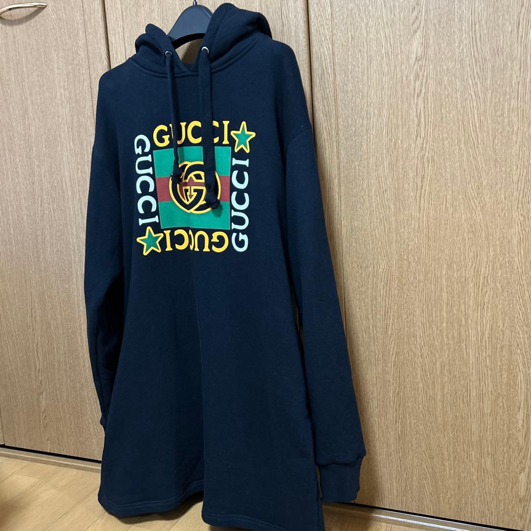 お値下げ　GUCCI スウェット　パーカーワンピース