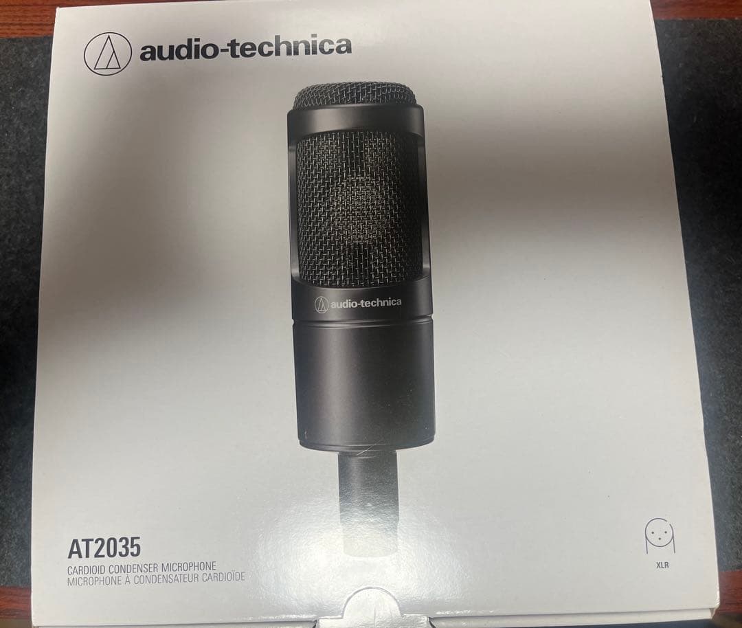 オーディオテクニカ AT2035 XLRケーブル　スタンドセット