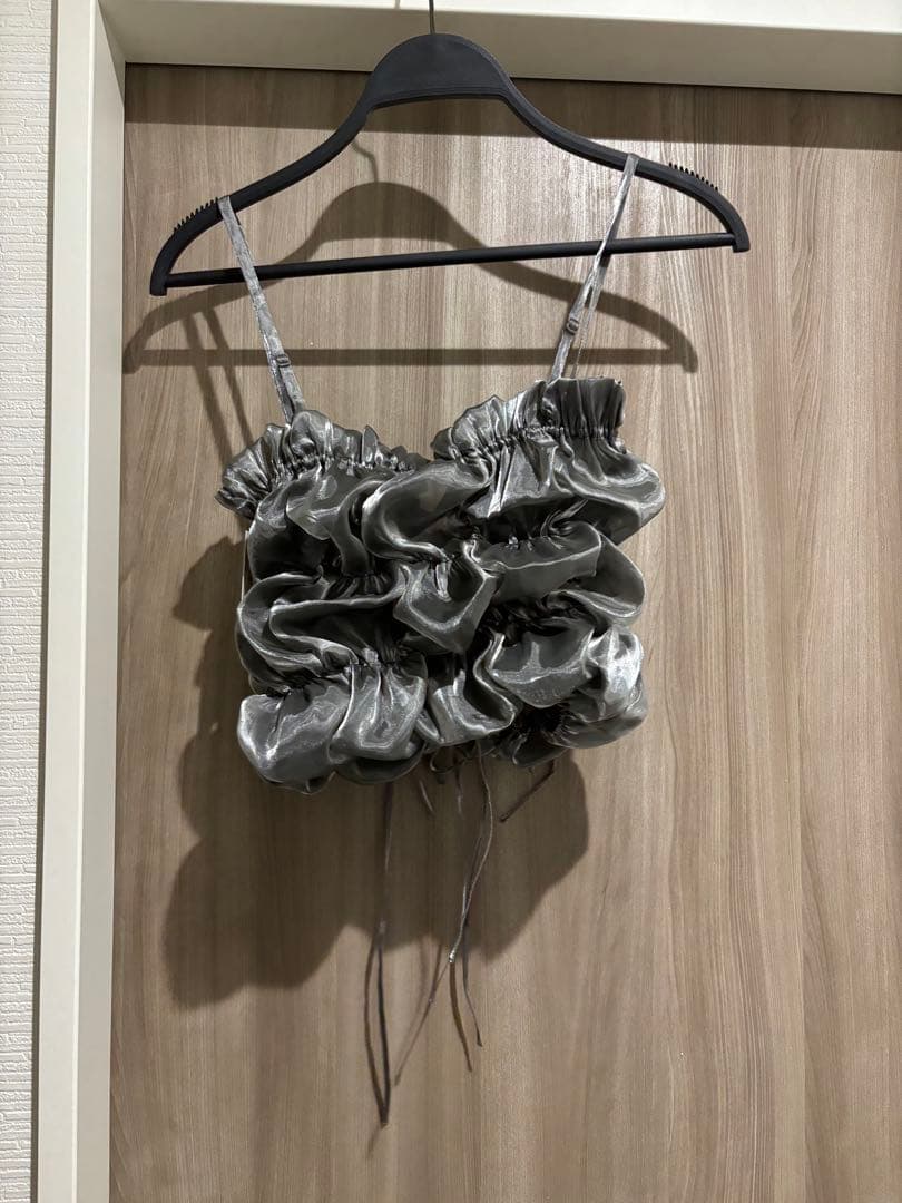タグ付き　PAGEBOY hinechi ひねち　グロッシー　ビスチェ　シルバー