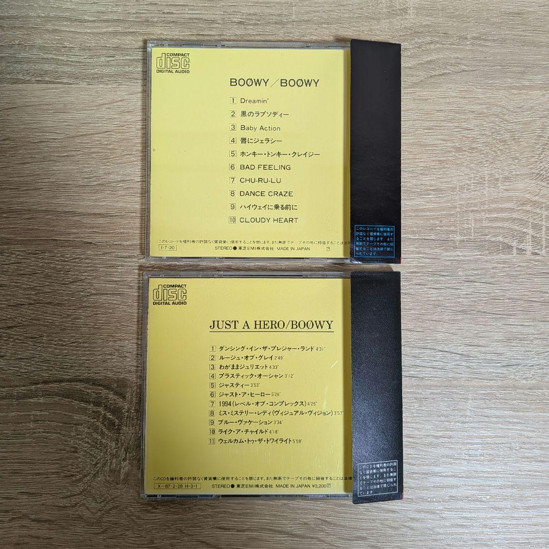 BOØWY 帯付アルバムCD 10枚 + CDV 1枚 セット