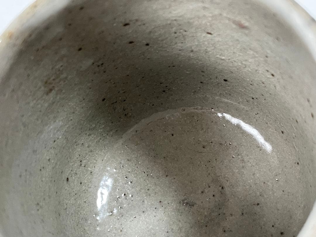 陶芸家　作家物　伊藤明美　三島手猪口　ぐい呑　筒盃　酒器　三嶋　李朝　高源寺窯