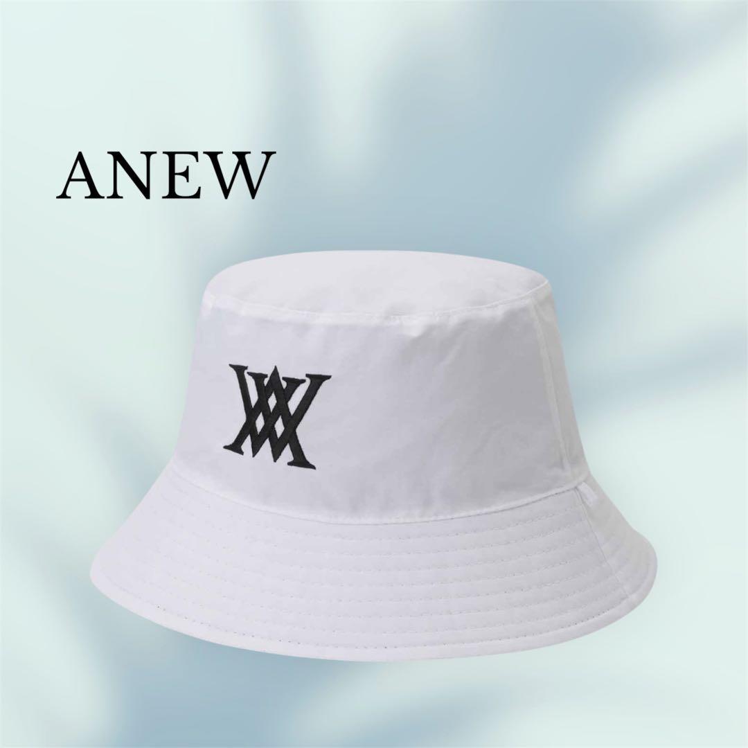新品⭐️タグ付き❤️S サイズ ANEW ロゴ　バケハ　ホワイトリバーシブル