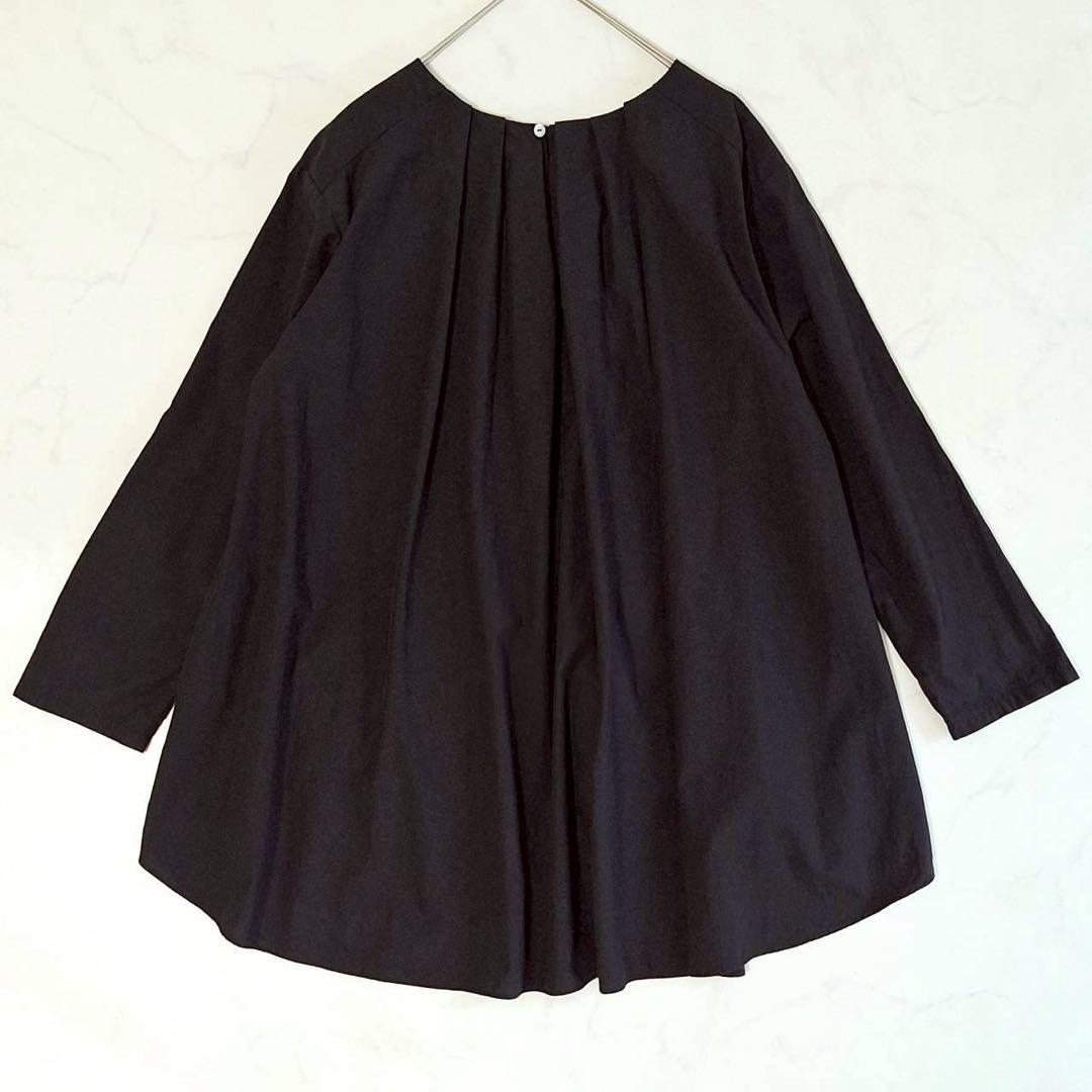 A2128 BEARDSLEY フロント刺繍 フレアブラウス プルオーバー F