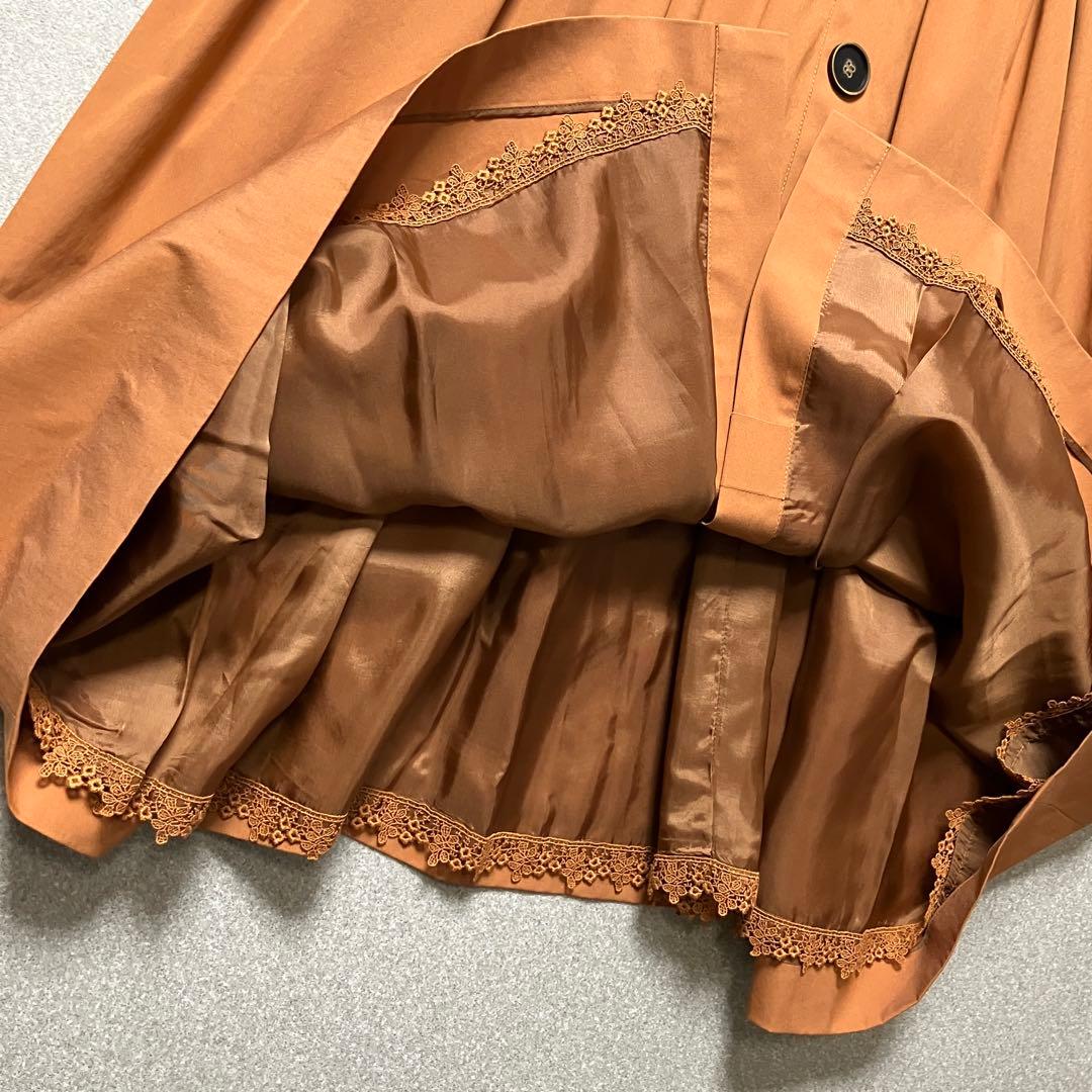 美品✨FOXEY ギャザー フロントボタンワンピース ノースリーブ フォクシー