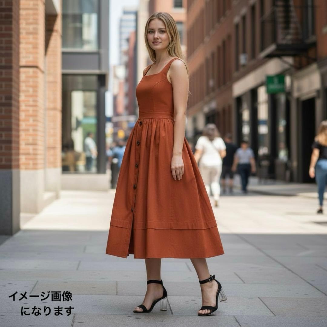 美品✨FOXEY ギャザー フロントボタンワンピース ノースリーブ フォクシー