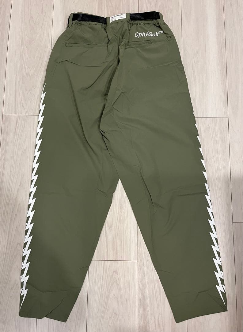 CPH GOLF THUNDER STRIPES パンツ【M】 【カーキ】