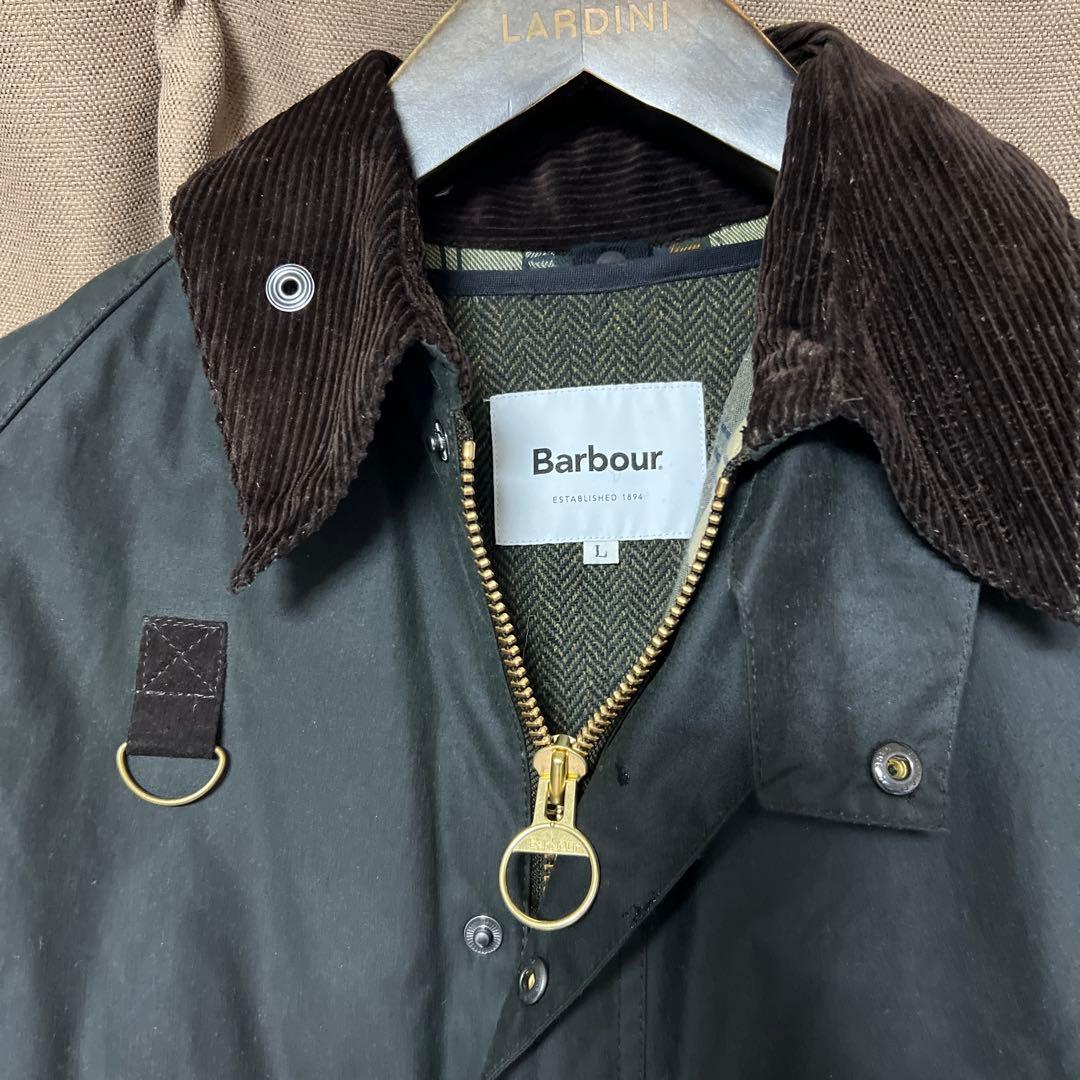 【美品】Barbour SPEYカーキカラージャケット Lサイズ