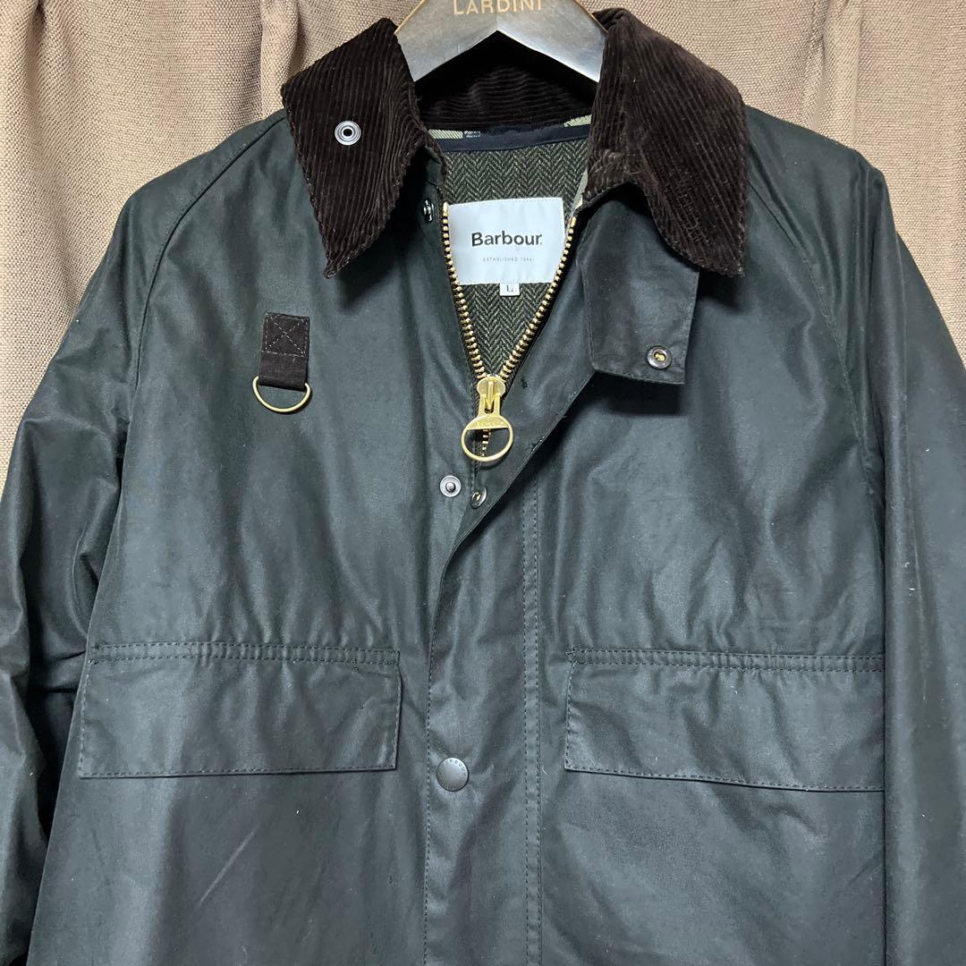 【美品】Barbour SPEYカーキカラージャケット Lサイズ