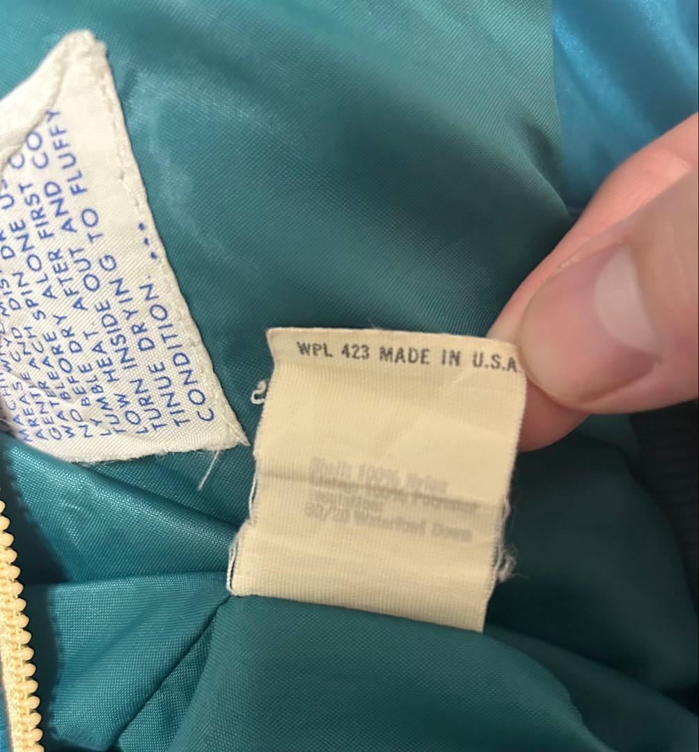80sリーバイスLevi's ターコイズ ダウンベスト U.S.A製