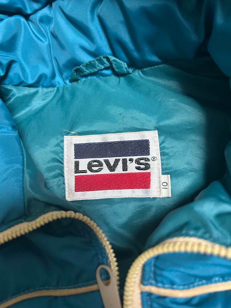80sリーバイスLevi's ターコイズ ダウンベスト U.S.A製