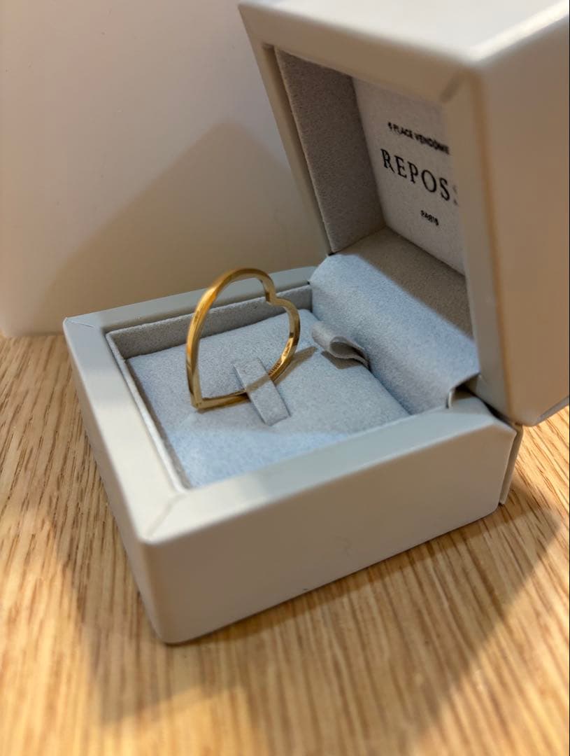 REPOSSI Antifer ハートリング ピンクゴールド　59号