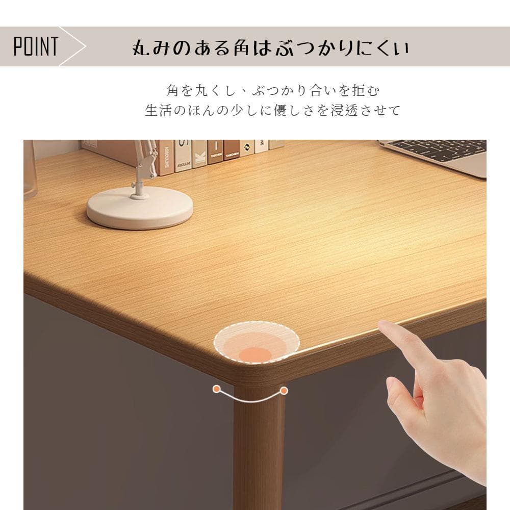 コンパクトな北欧風PCデスク、パソコンデスク シンプル 学習机 勉強机