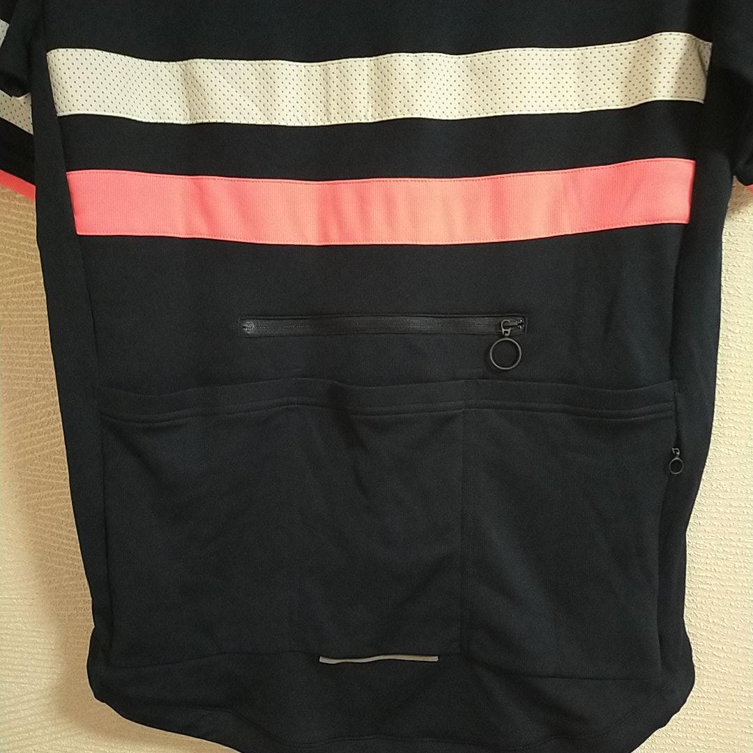 sabutin様限定 ラファ　半袖　サイクルジャージ　黒　白　ピンク　ライン　M