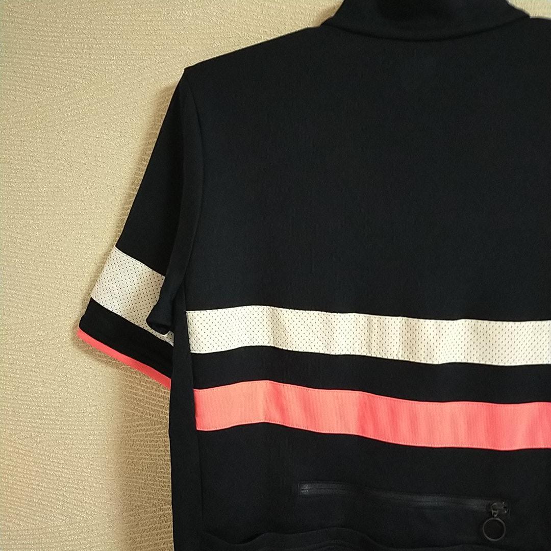 sabutin様限定 ラファ　半袖　サイクルジャージ　黒　白　ピンク　ライン　M